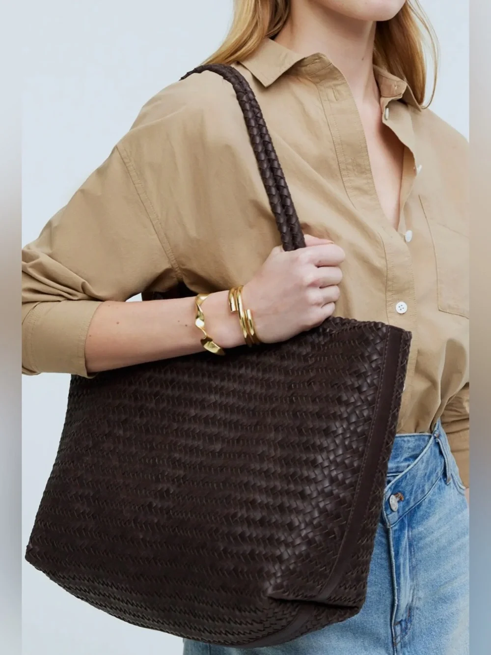 Madewell The Signature Woven Tote NWOT